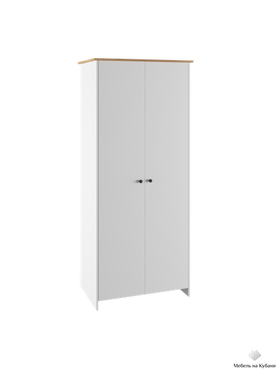 Теодора Шкаф 2Д Белый/Дуб крафт