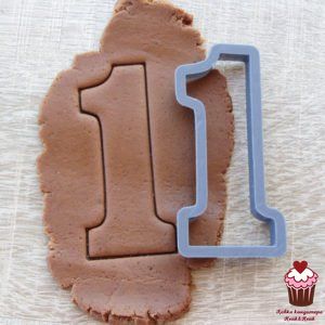 Вырубка для пряника Цифра 1, 9 см