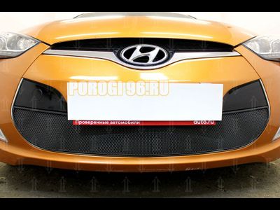 Защита радиатора Hyundai Veloster 2012-2016 black
