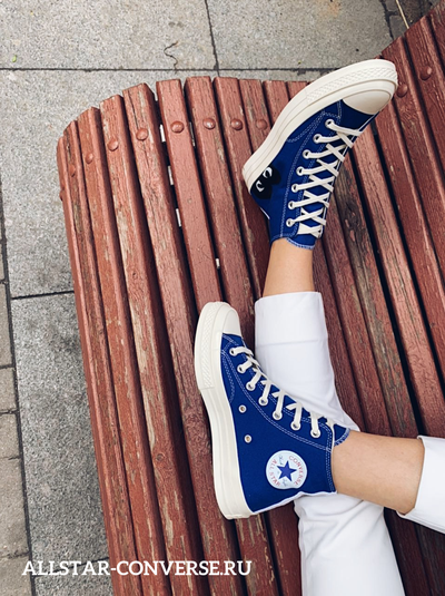 Converse comme des garçons cyan new arrivals