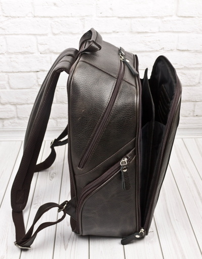 Кожаный рюкзак Cossira brown (арт. 3048-04)