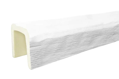 Декоративная балка из полиуретана Country Decor (UNIX) рубленая Б4 (230х205) белый