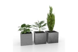 Кашпо Куб из стекловолокна