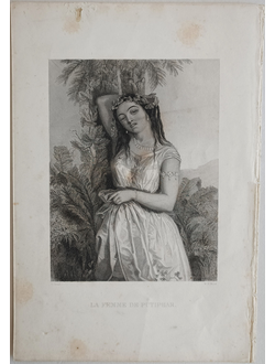 "Жена Потифара" гравюра Gustave Staal / William Henry Mote 1830-е годы