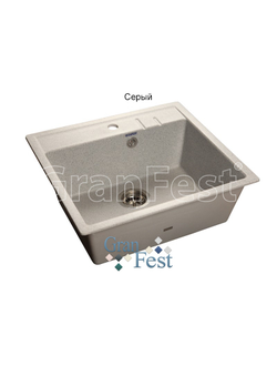 Керамическая мойка Granfest Гранфест QUADRO GF-Q560 1 секционная мойка с отверстием под смеситель