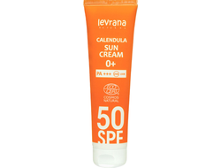 Крем для лица и тела солнцезащитный "Календула" SPF50 , 100мл (Levrana)