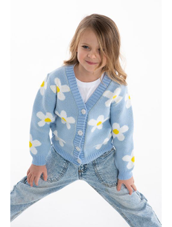 Кардиган голубой