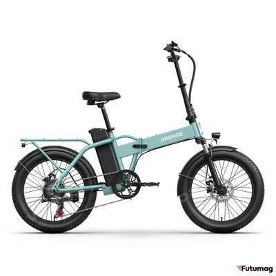 Электровелосипед QRONGE WATERFALL (4.0) бирюзовый