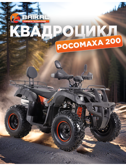 Квадроцикл BAIKAL РОСОМАХА 200 оранжевый