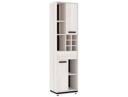 Гостиная NATURE (НАТУРА) - NATURE 2 Шкаф МЦН Ясень Анкор светлый-Черный