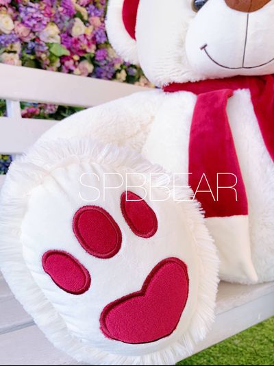 Плюшевый медведь 110 см бежевый Кевин