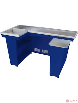 Кассовый бокс Марихолодмаш КБ-1,9-2Н двойной накопитель (синий)