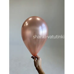Шар металлик розовое золото (S568)
