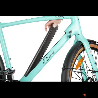 Электровелосипед Eltreco Olymp бирюзовый