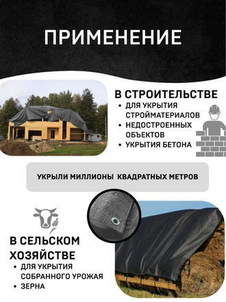 Тент укрывной тарпаулин строительный защитный 15×15м,230гр/м2, шаг люверсов 0,5м купить в Домодедово