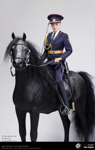 Сотрудница конной полиции МВД РФ - Коллекционная ФИГУРКА 1/6 Russian Police Force Female Mounted Police (EX055) - POPTOYS