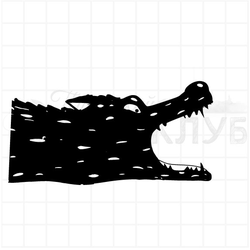 штамп волчья пасть