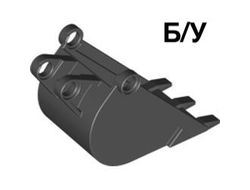 ! Б/У - Technic Digger Bucket 4 x 4 x 9 with 3 Teeth, Black (2950 / 295026 / 4199341 / 4248956 / 4562379) - Б/У