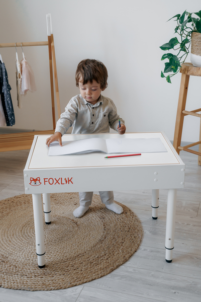 Световой стол-песочница FOXLIK 10-в-1 "Белоснежная"
