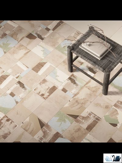 Керамогранит Simpolo Scs Arti Beige 19,8х19,8 см с орнаментом