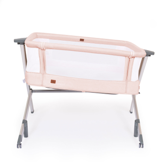 Приставная кроватка Nuovita Accanto Dalia Rosa, Argenteo/Розовый, серебристый