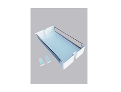 Комплект из 6 полок в базу 300 мм колонны, белый матовый,1959-2359 мм,(1 к-т/кор) GLX (896-30-02) TALISMAN *