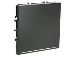 VLS010406 Выключатель проходной одноклавишный с подсветкой, титан-1