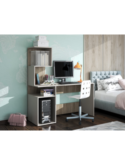 Бохо СП-001 стол письменный Дуб Крафт Серый/Кашемир