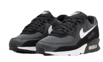 Air Max 90 Essential Black White (Экокожа) сбоку