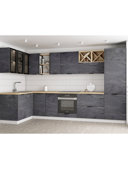 Кухня "Фенис" К7 (арт сталь)