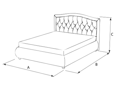 Современная дизайнерская кровать Миледи, мягкое высокое изголовье, катерная стяжка, фанера, усиленная металлом, с подъемным механизмом и бельевым ящиком