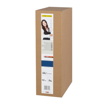 Обложки для переплета картонные OPUS C-BIND AA твердые 5мм синий 10 штук в упаковке