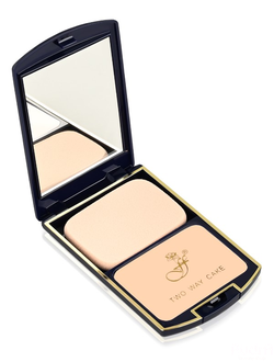 FFleur Пудра для лица компактная TK-12 2 в 1, тон 01 светлый натуральный