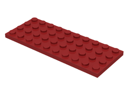 Plate 4 x 10, Dark Red (3030 / 4167501 / 6052765 / 6186106)