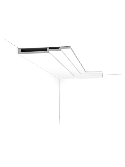 Плинтус ORAC Decor SX181, дюрополимерный, влагостойкий, ударопрочный, под покраску, длина 2 метра