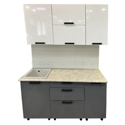 ЛЕ8001 Кухня Аляска (1500). Размер: 1500*600