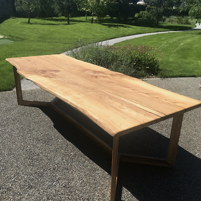 стол из слэба, мебель из лиственницы, мебель из массива, лиственница, слэбы дерева, стол из ствола