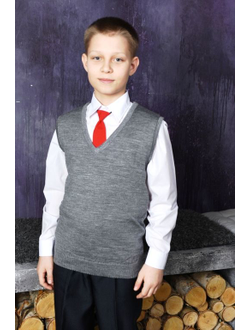 Жилет школьный (серый)