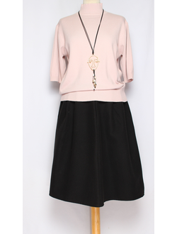 ЮБКА КЛАССИКА "СРЕДНЯЯ ДРАП ЗАЩИПЫ" черная р.42