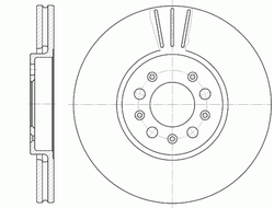 Диск тормозной передний