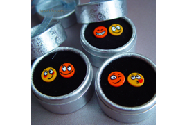 Серьги "Смайлики"