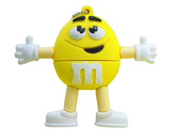 Флешка M&M желтый 16 Гб