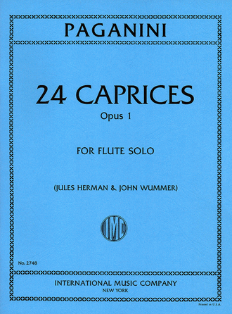 Paganini 24 Capricen op 1 for flute solo