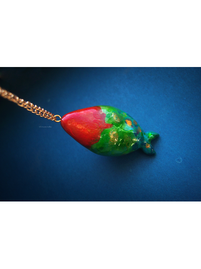 &quot;Возвращение рыбки Русалды в Изумрудную лагуну&quot;, подвеска в стиле минимализма