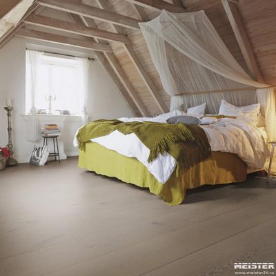 Паркетная доска Meister Дуб Аутентик Серая Глина 8911 HD400L