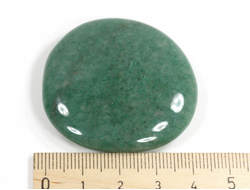 Авантюрин зеленый, полировка плоская, Зимбабве (43*41*9 мм, 31 г) №35546