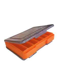 Коробка двухсторонняя, размер М/ 14х10х3см/ цвет оранжевый