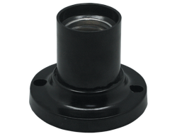 Патрон Ecola накладной прямой E27 Черный  AB7STBEAY