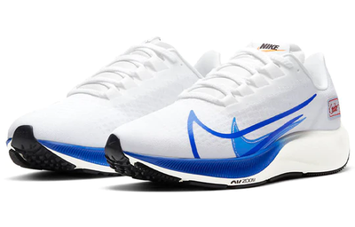Беговые летние тканевые Кроссовки Nike Air Zoom Pegasus 37 Premium White Game Royal CQ9908-100