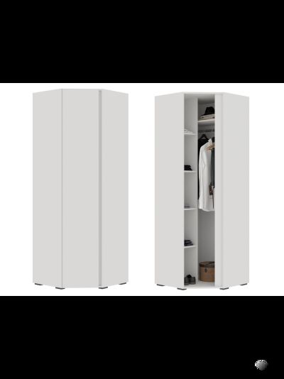 Хелен ШК 04 шкаф угловой Белый